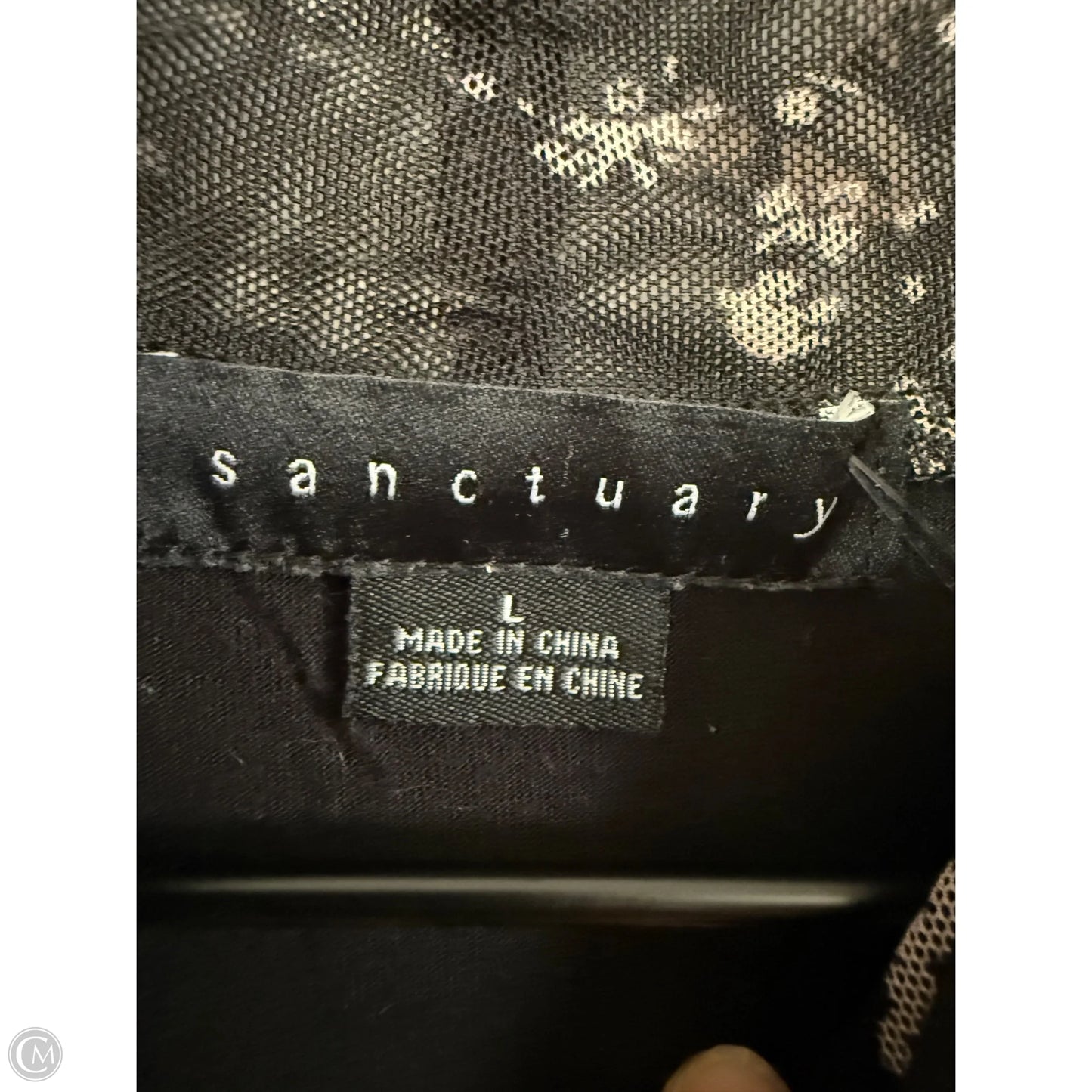 Top Long Sleeve By Sanctuary In Black & Tan, Size: L