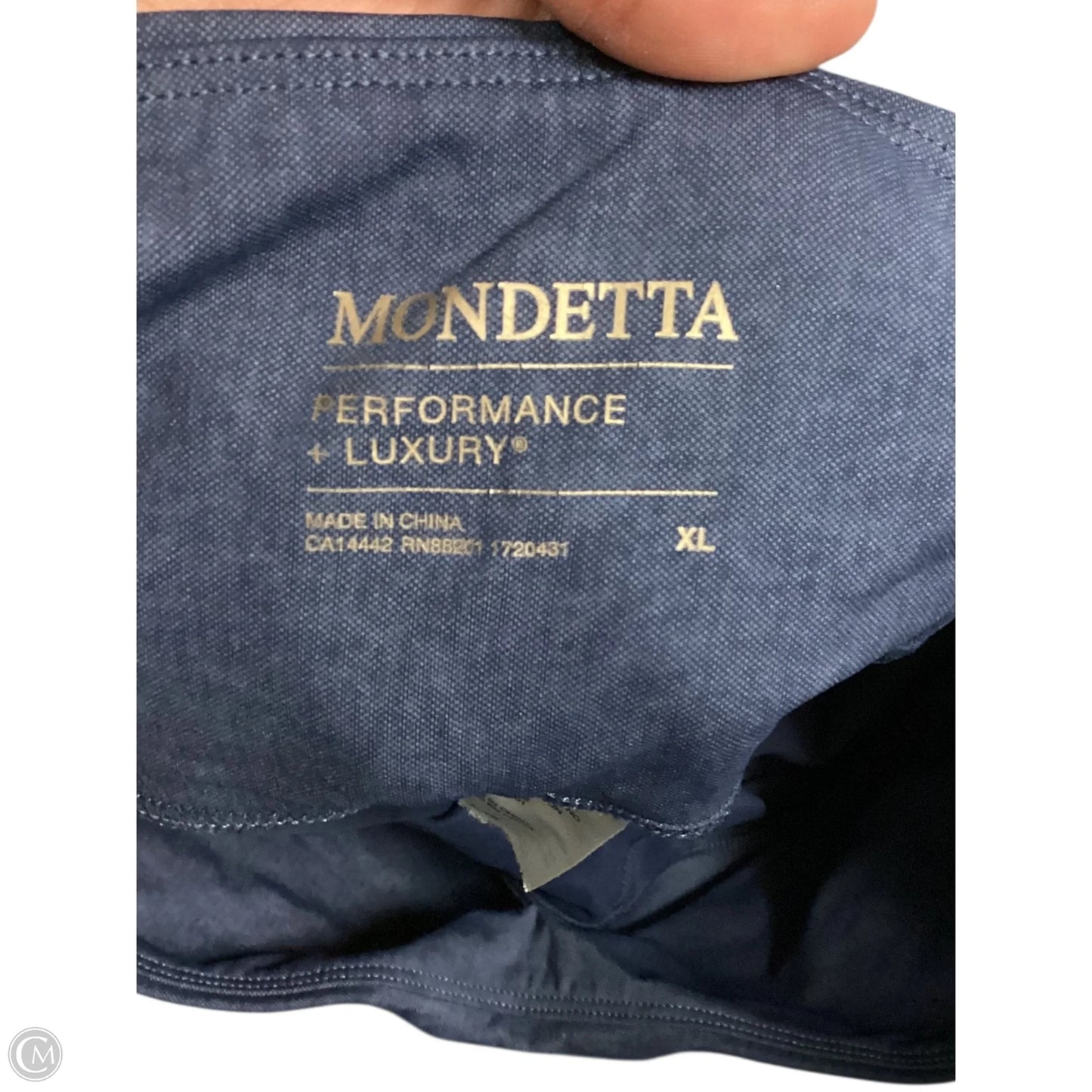 Athletic Leggings By Mondetta In Navy, Size: Xl