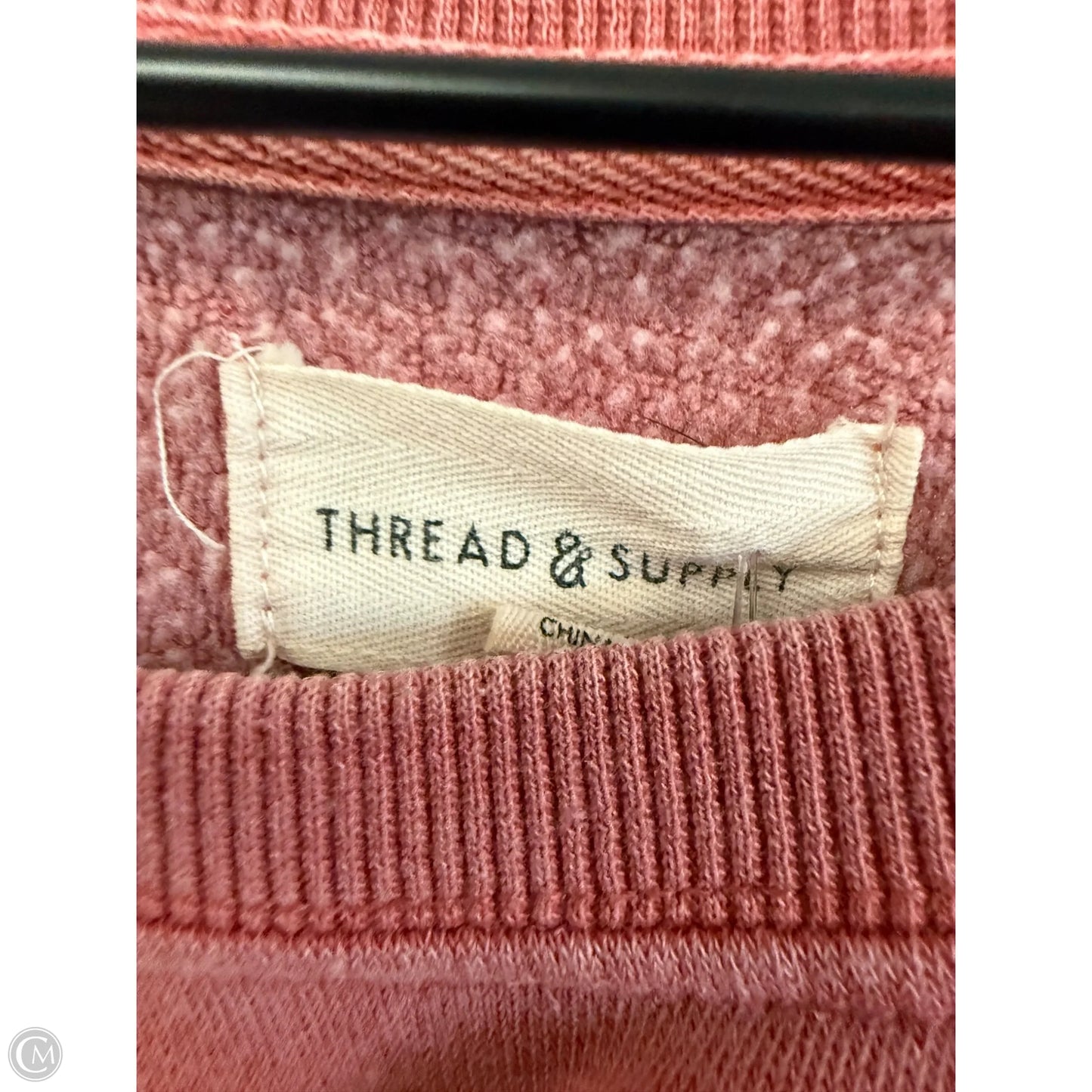 Sweatshirt Crewneck By Thread And Supply In Pink, Size: S