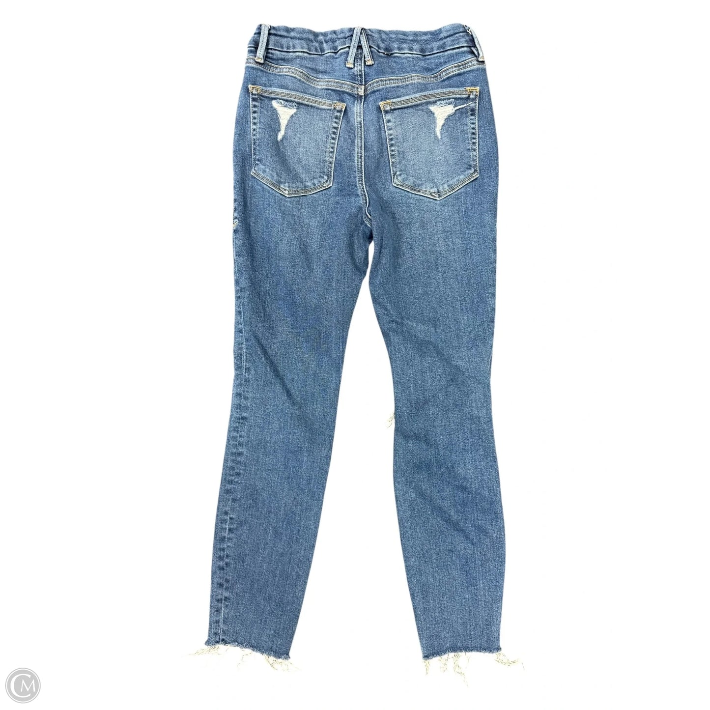 Jeans Skinny By Good American In Blue Denim, Size: 4