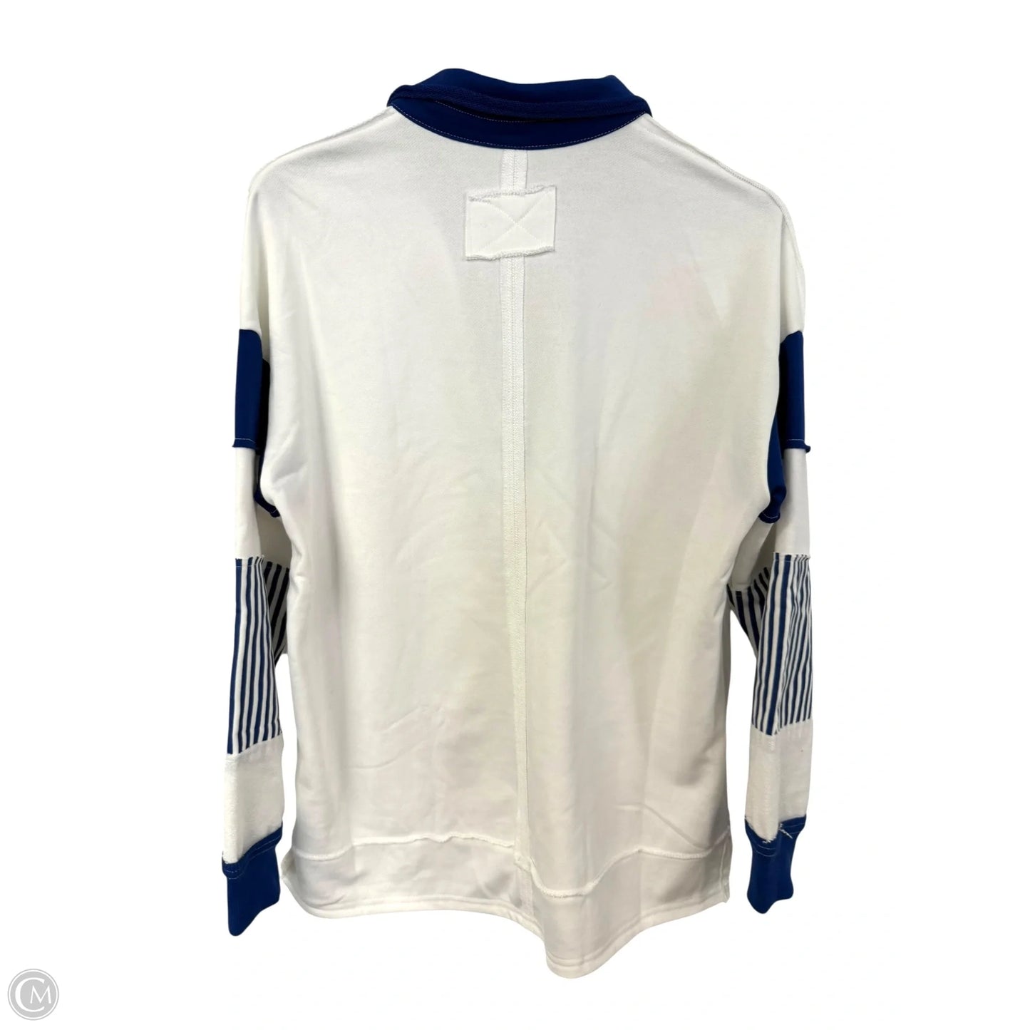 Top Long Sleeve By Clothes Mentor In Blue & White, Size: S