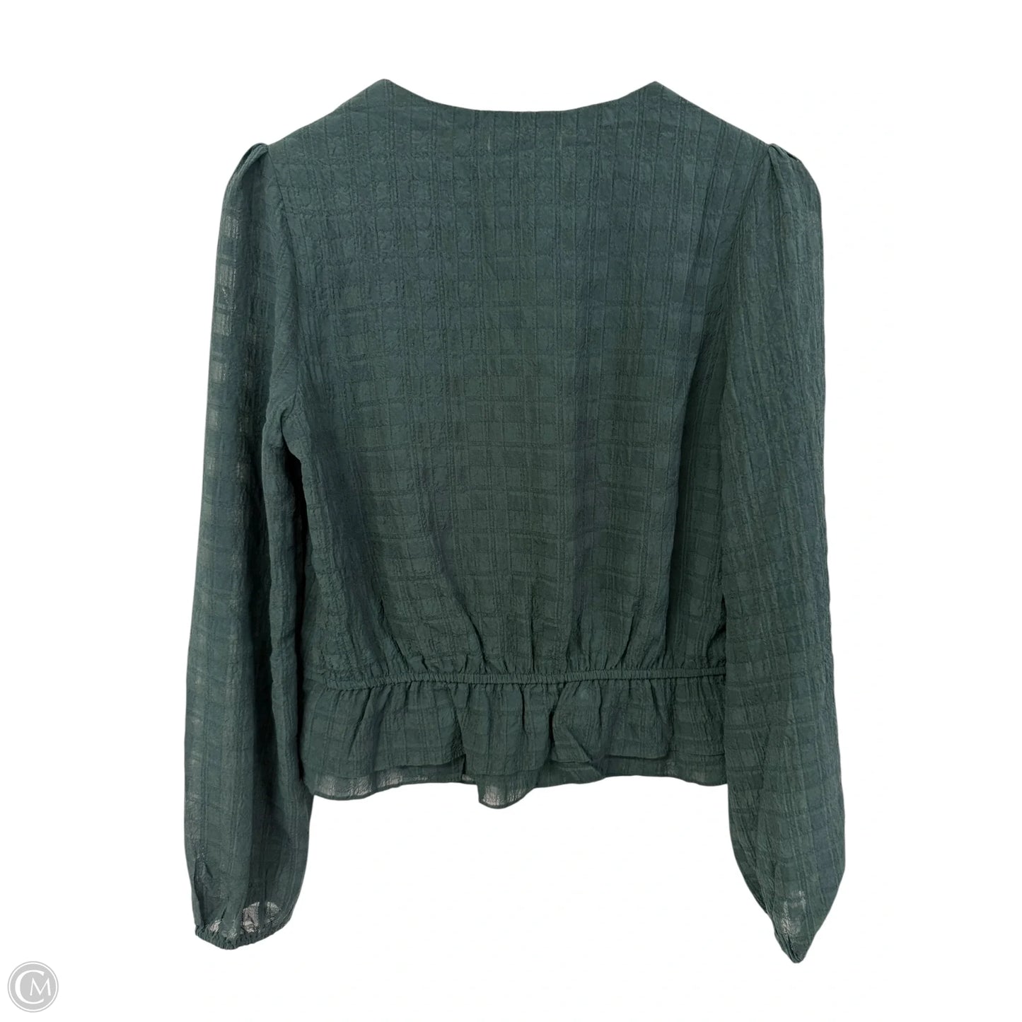 Top Long Sleeve By Gilli In Green, Size: M