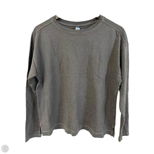 Top Long Sleeve Basic By Old Navy In Grey, Size: S