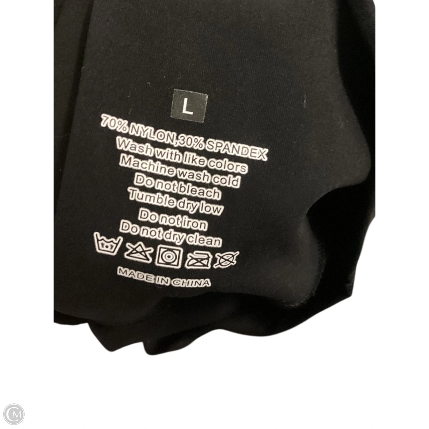 Athletic Leggings By Cmf In Black, Size: L