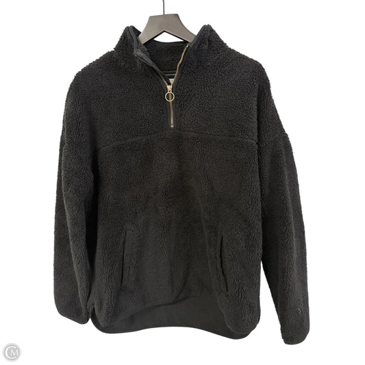 Sweatshirt Collar By Time And Tru In Black, Size: M