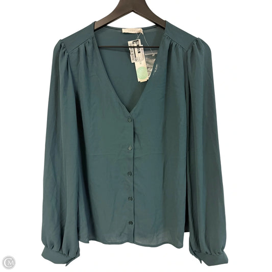 Top Long Sleeve By Lush In Green, Size: L