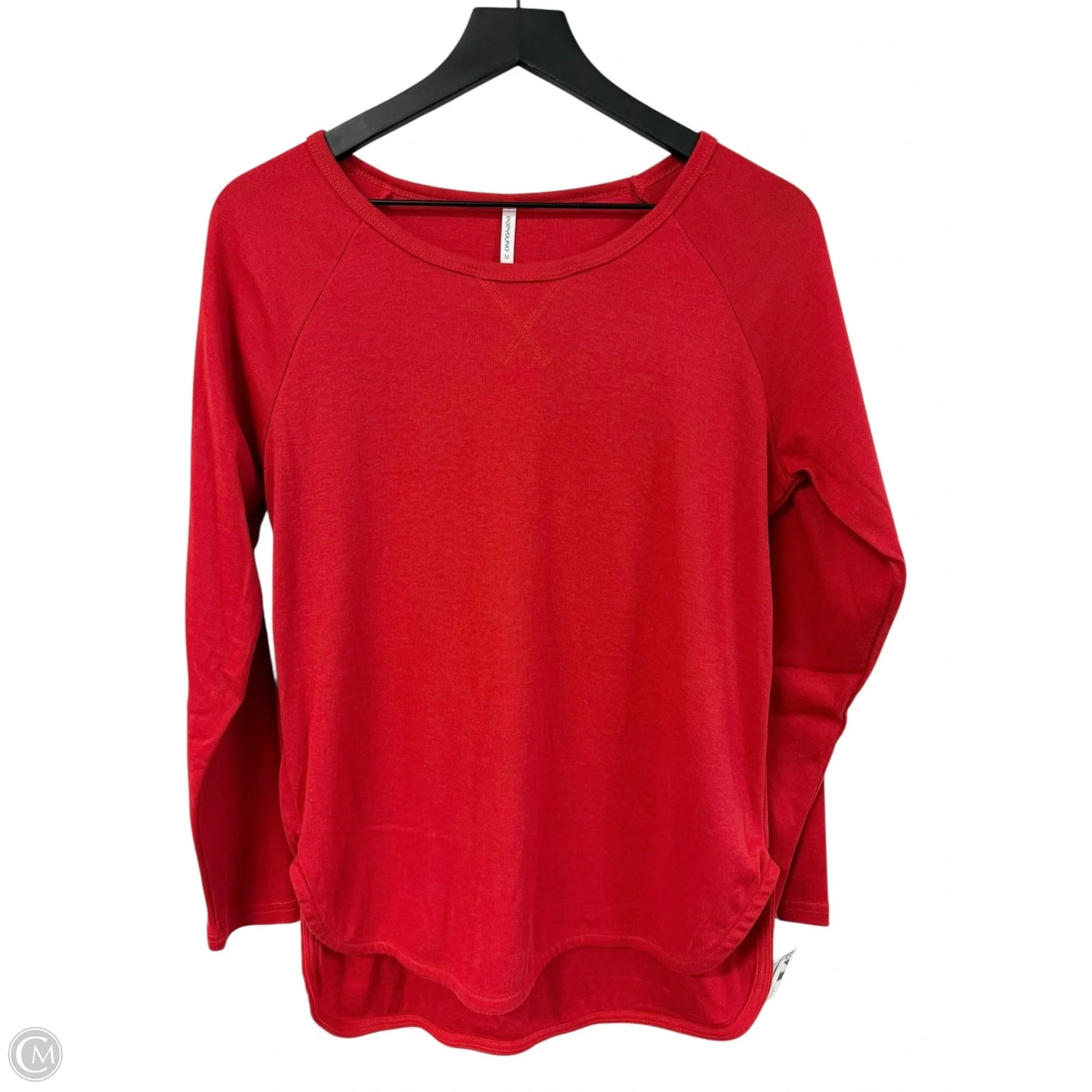 Top Long Sleeve Basic By Cme In Red, Size: M