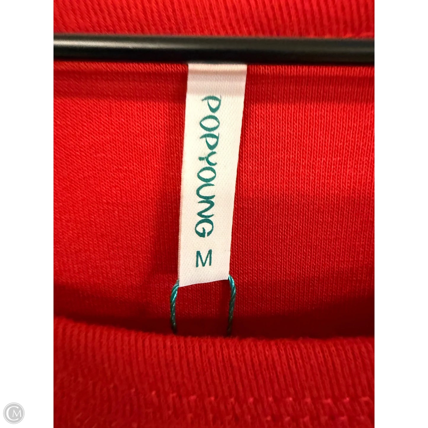 Top Long Sleeve Basic By Cme In Red, Size: M