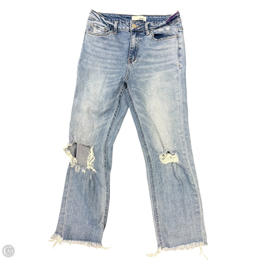 Jeans Straight By Vervet In Blue Denim, Size: 8