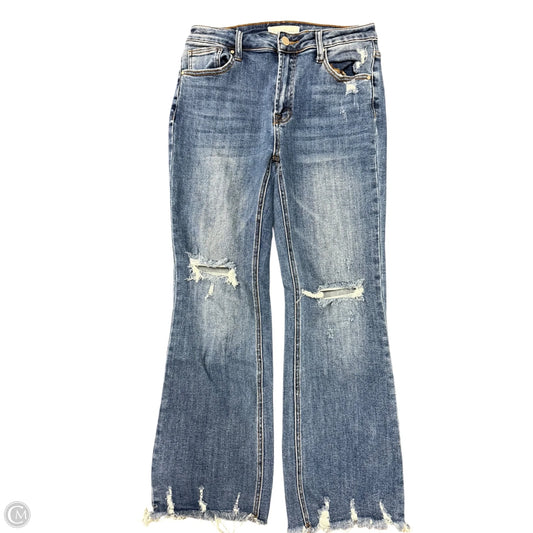 Jeans Straight By Risen In Blue Denim, Size: 8