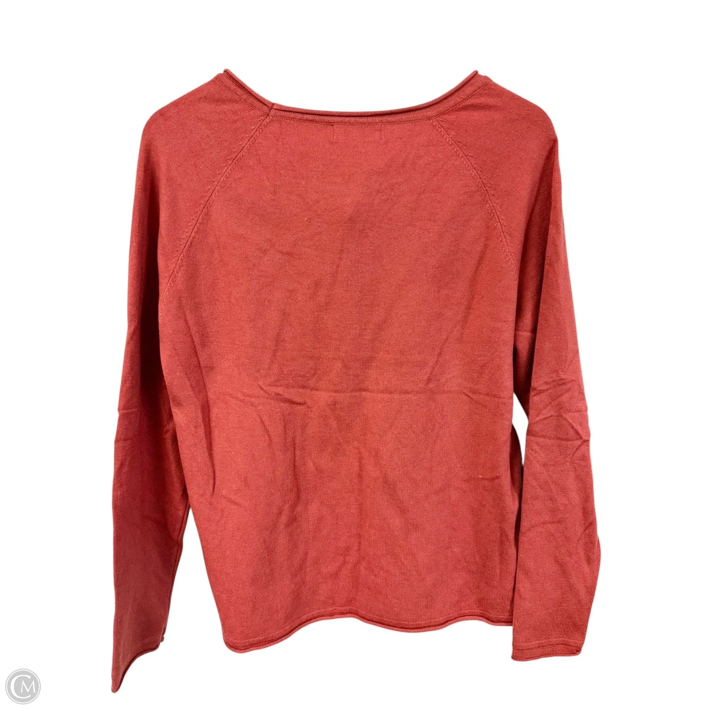 Top Long Sleeve By Zenana Outfitters In Orange, Size: Xl