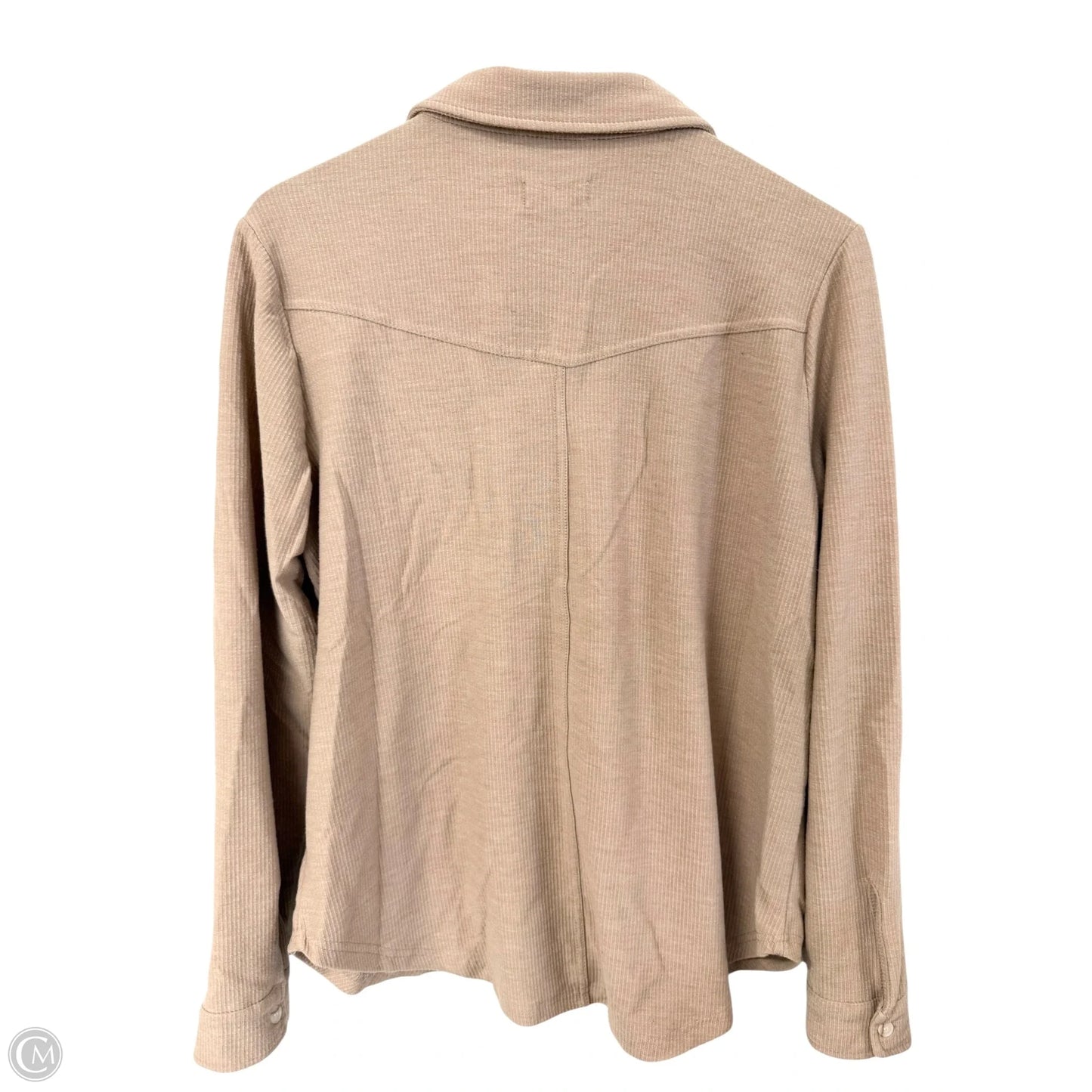Blouse Long Sleeve By Thread And Supply In Tan, Size: L