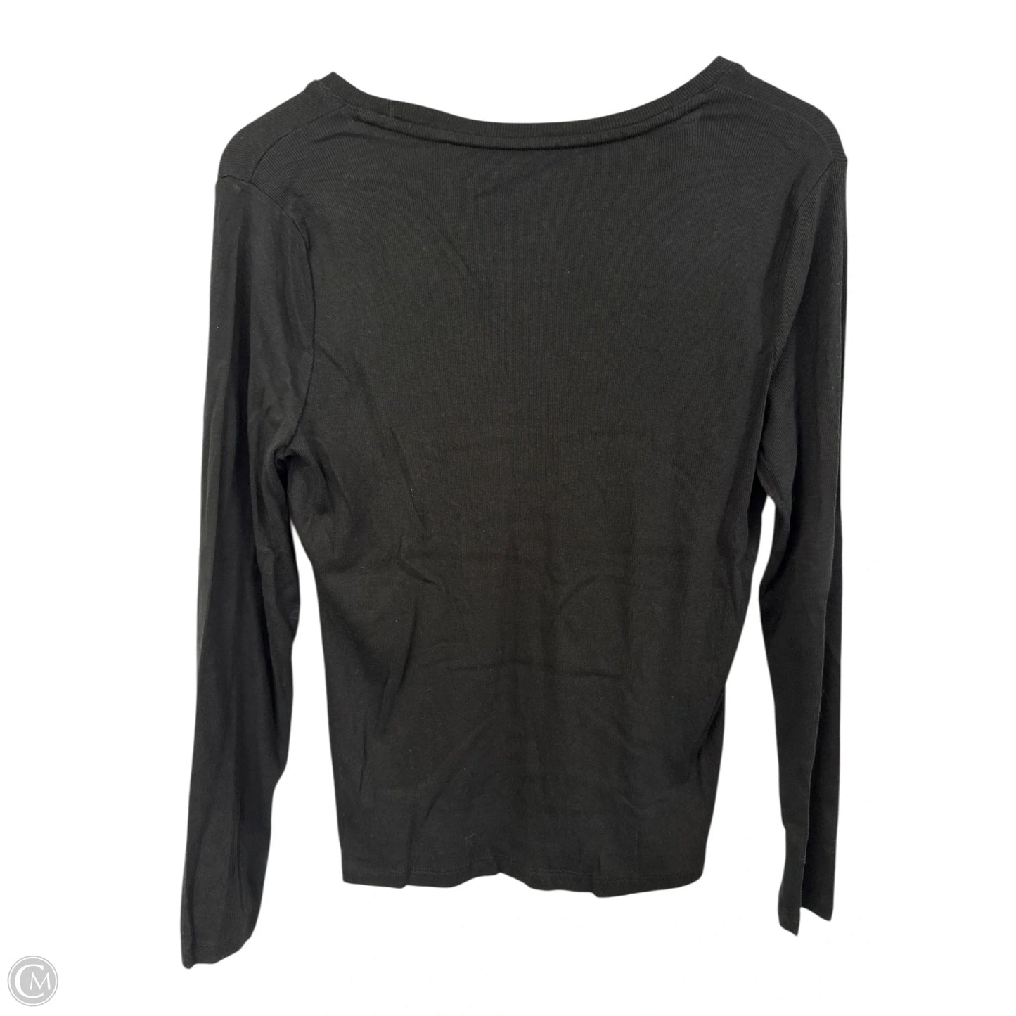 Top Long Sleeve Basic By A New Day In Black, Size: L