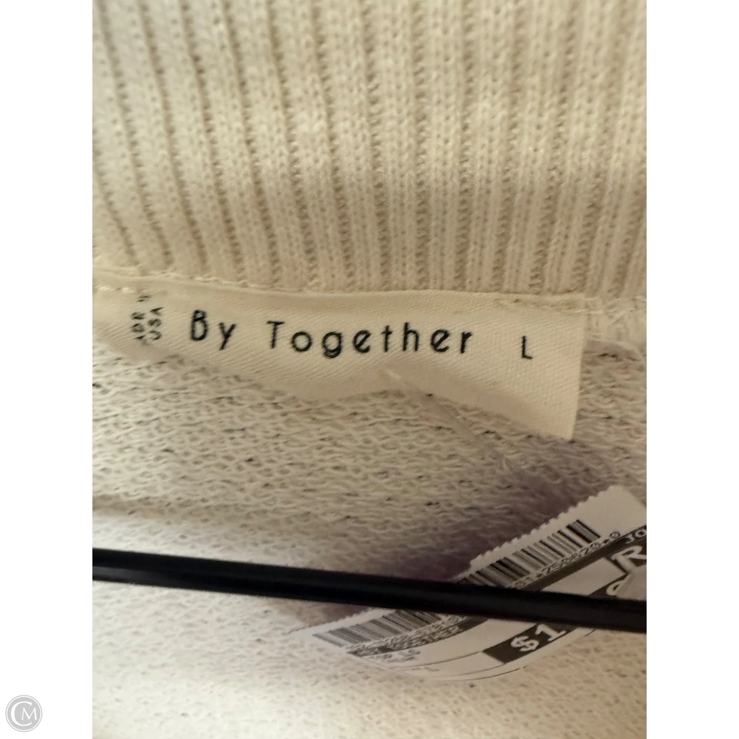 Top Long Sleeve By By Together In Cream, Size: L