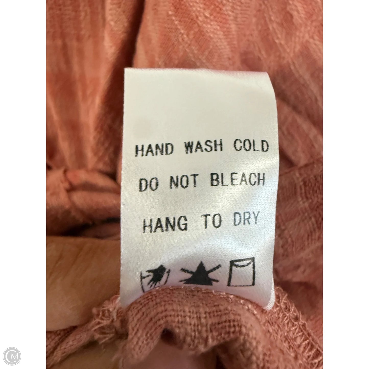 Blouse Long Sleeve By Peach Love Cream California In Orange, Size: L