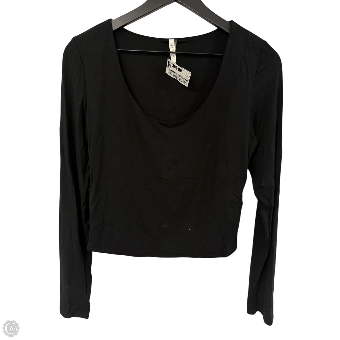 Top Long Sleeve Basic By Clothes Mentor In Black, Size: L