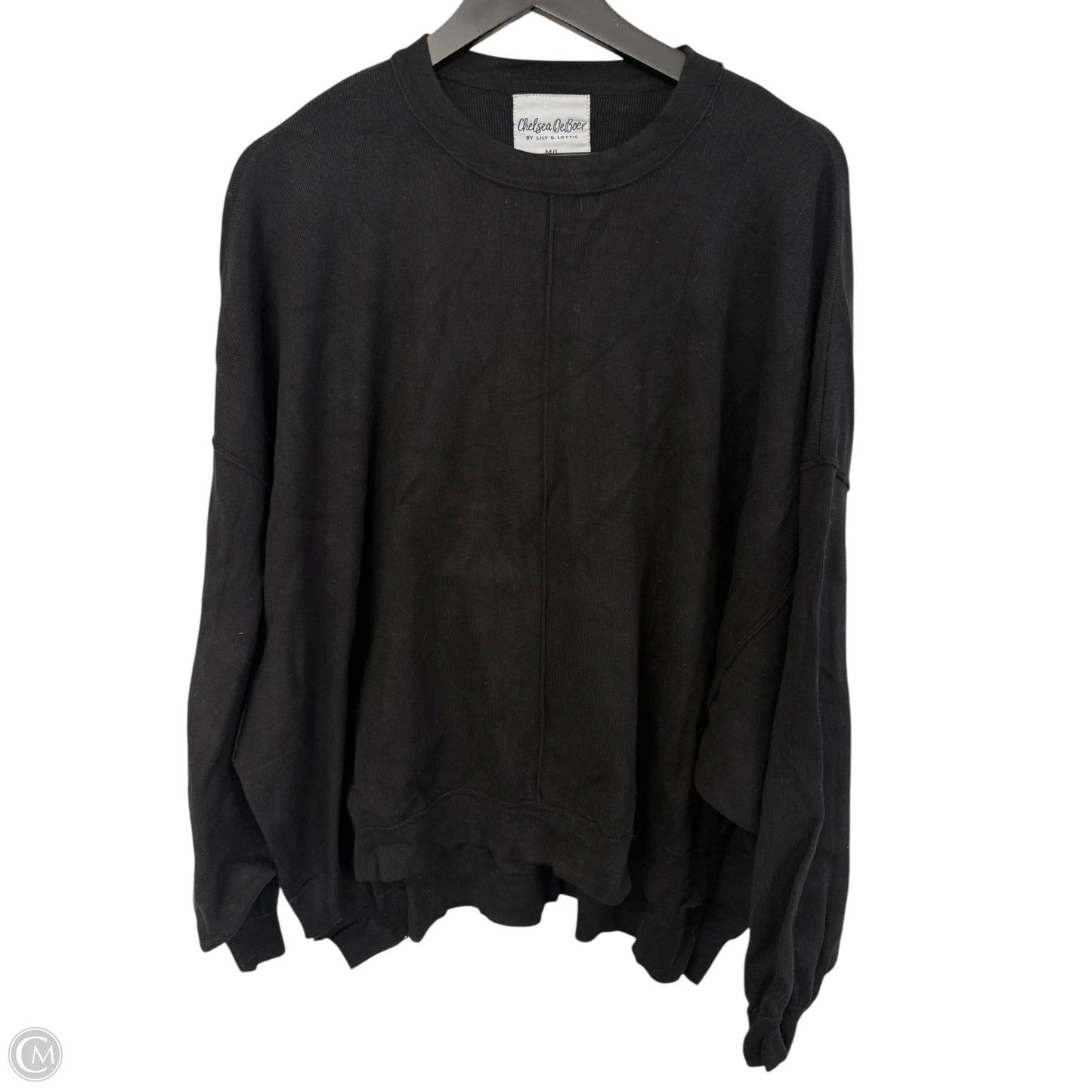 Top Long Sleeve By Clothes Mentor In Black, Size: M