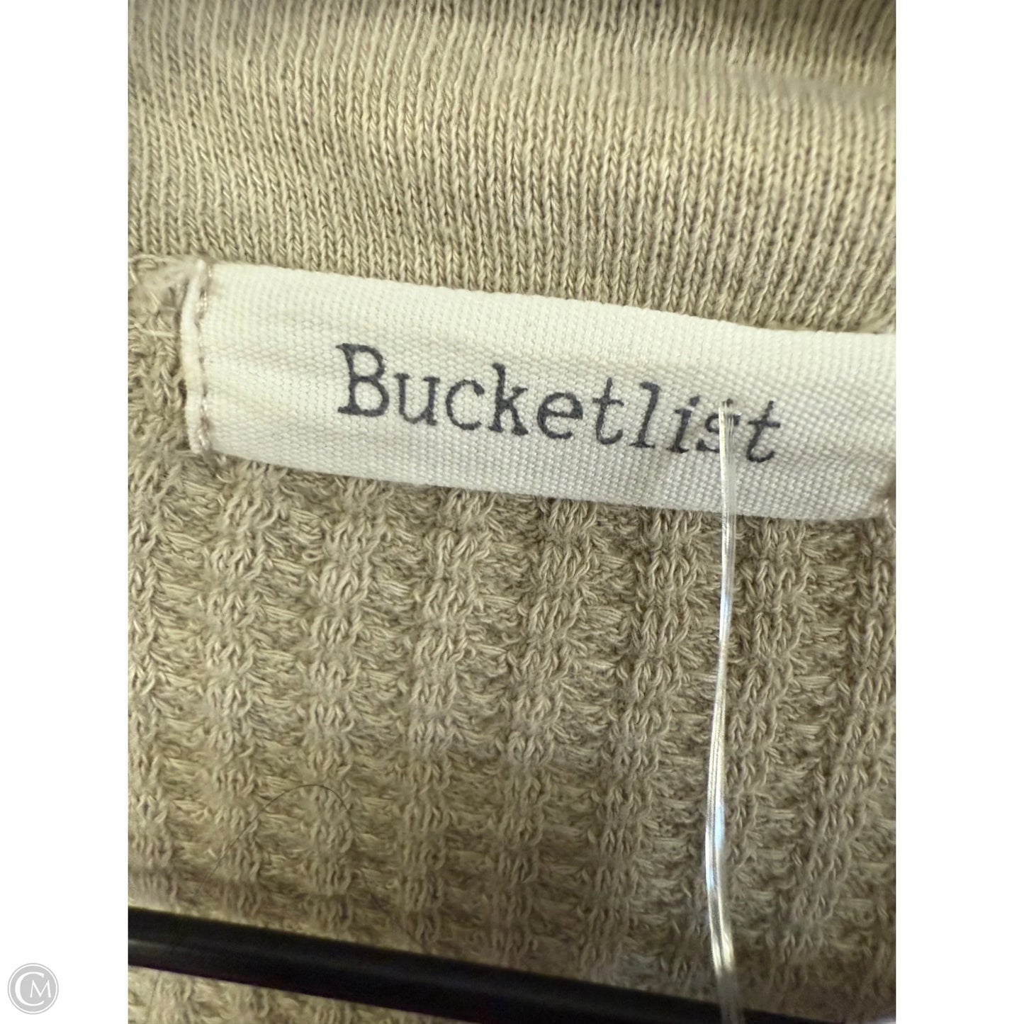 Blouse Long Sleeve By Cmc In Tan, Size: L
