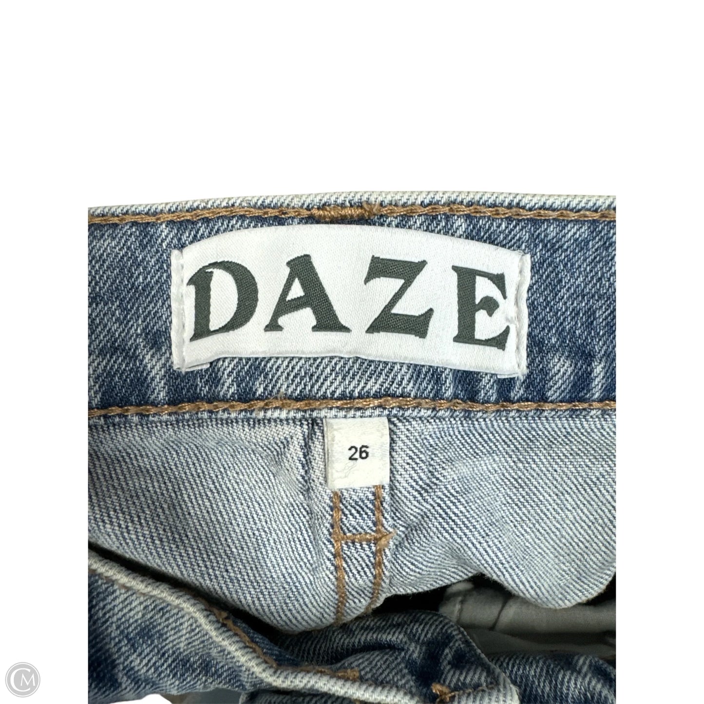 Jeans Straight By Daze In Blue Denim, Size: 2