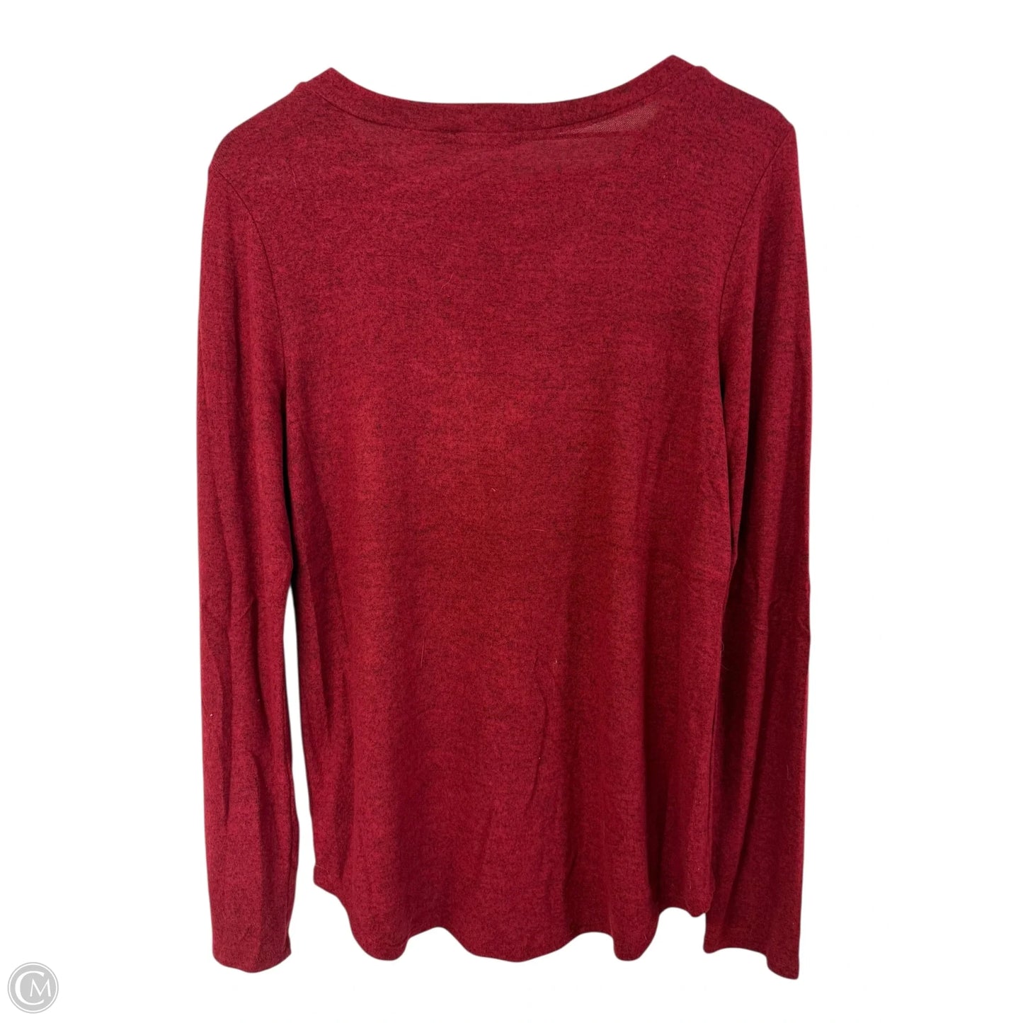 Top Long Sleeve By Ps Kate In Red, Size: L