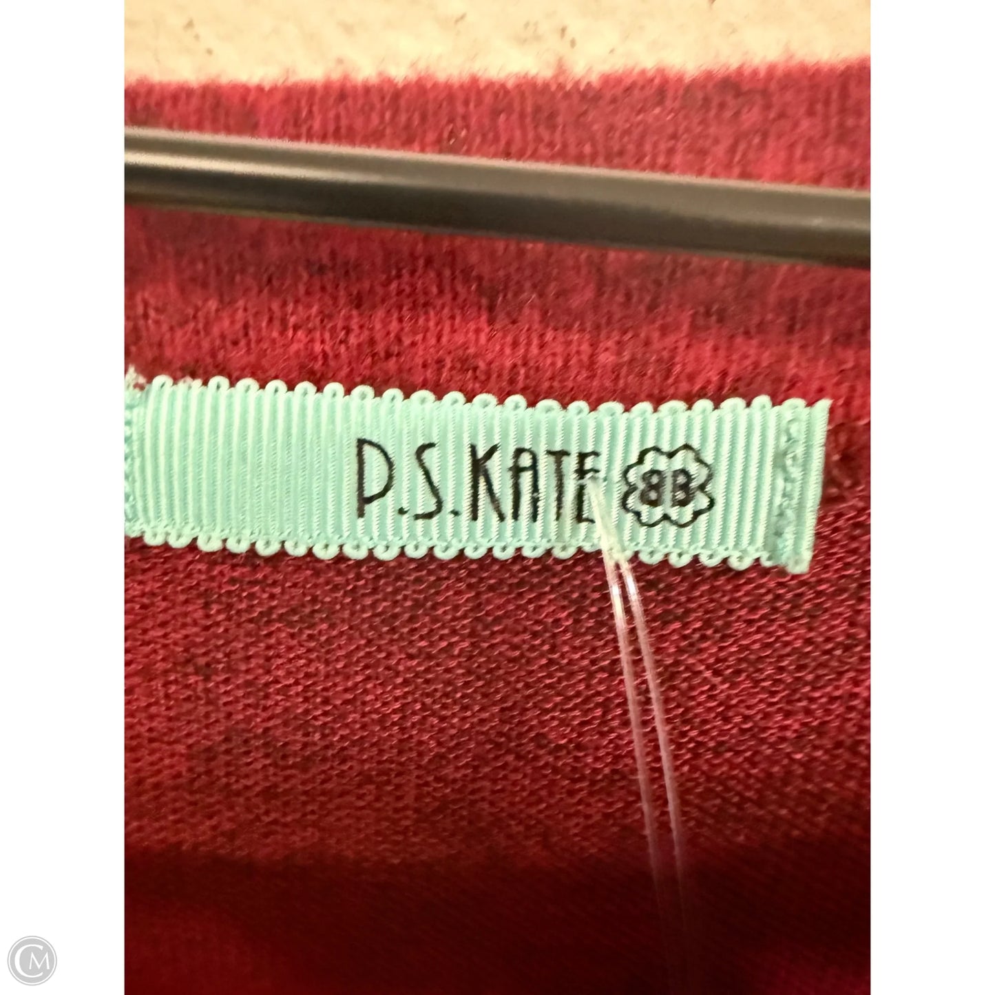 Top Long Sleeve By Ps Kate In Red, Size: L