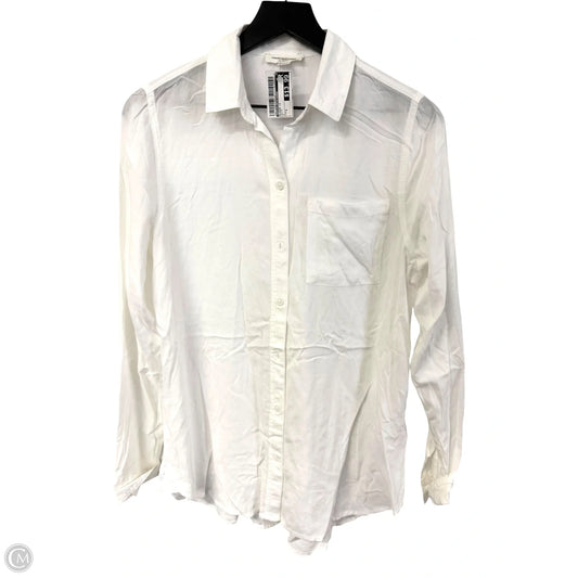 Blouse Long Sleeve By Beachlunchlounge In White, Size: S