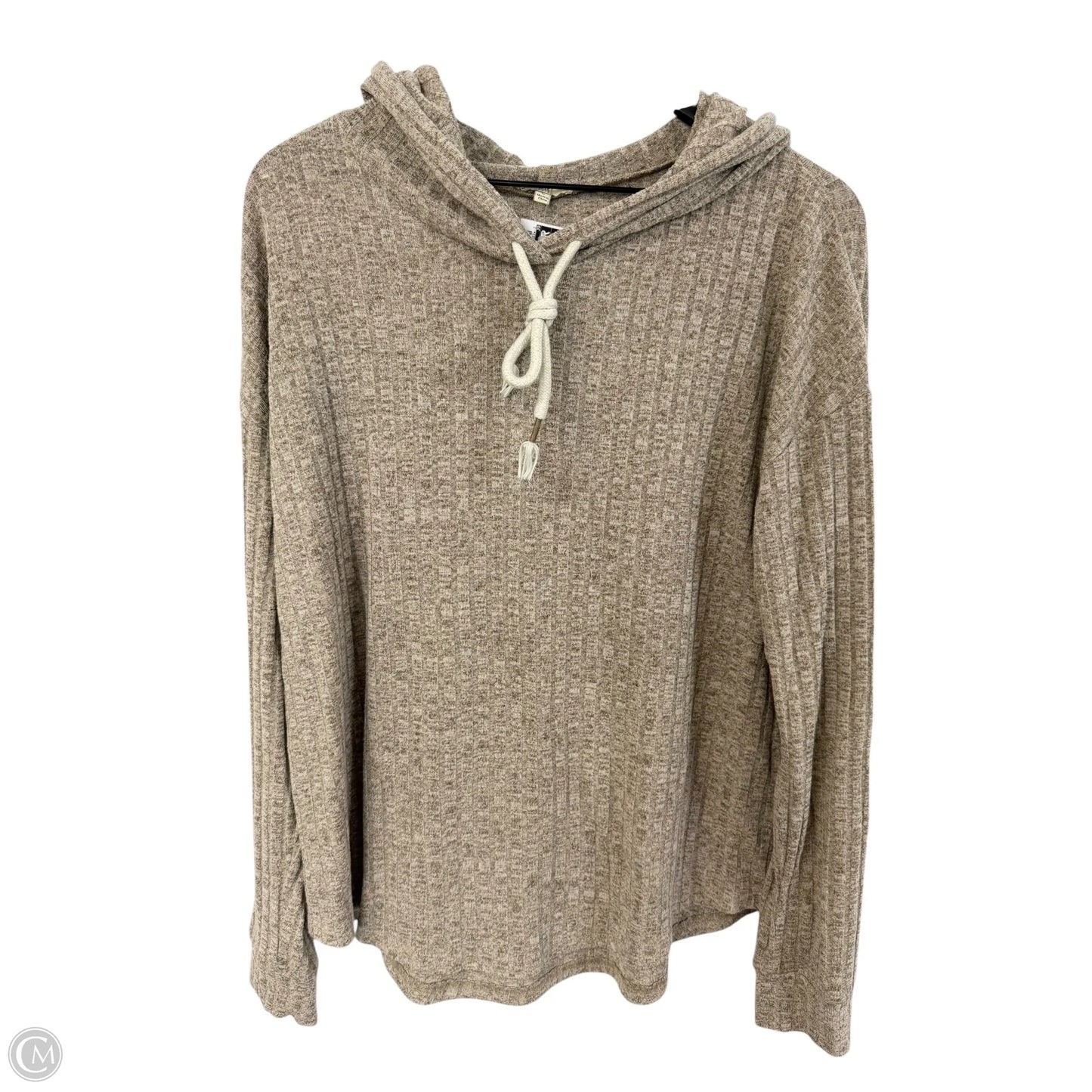 Top Long Sleeve By Kori America In Beige, Size: L