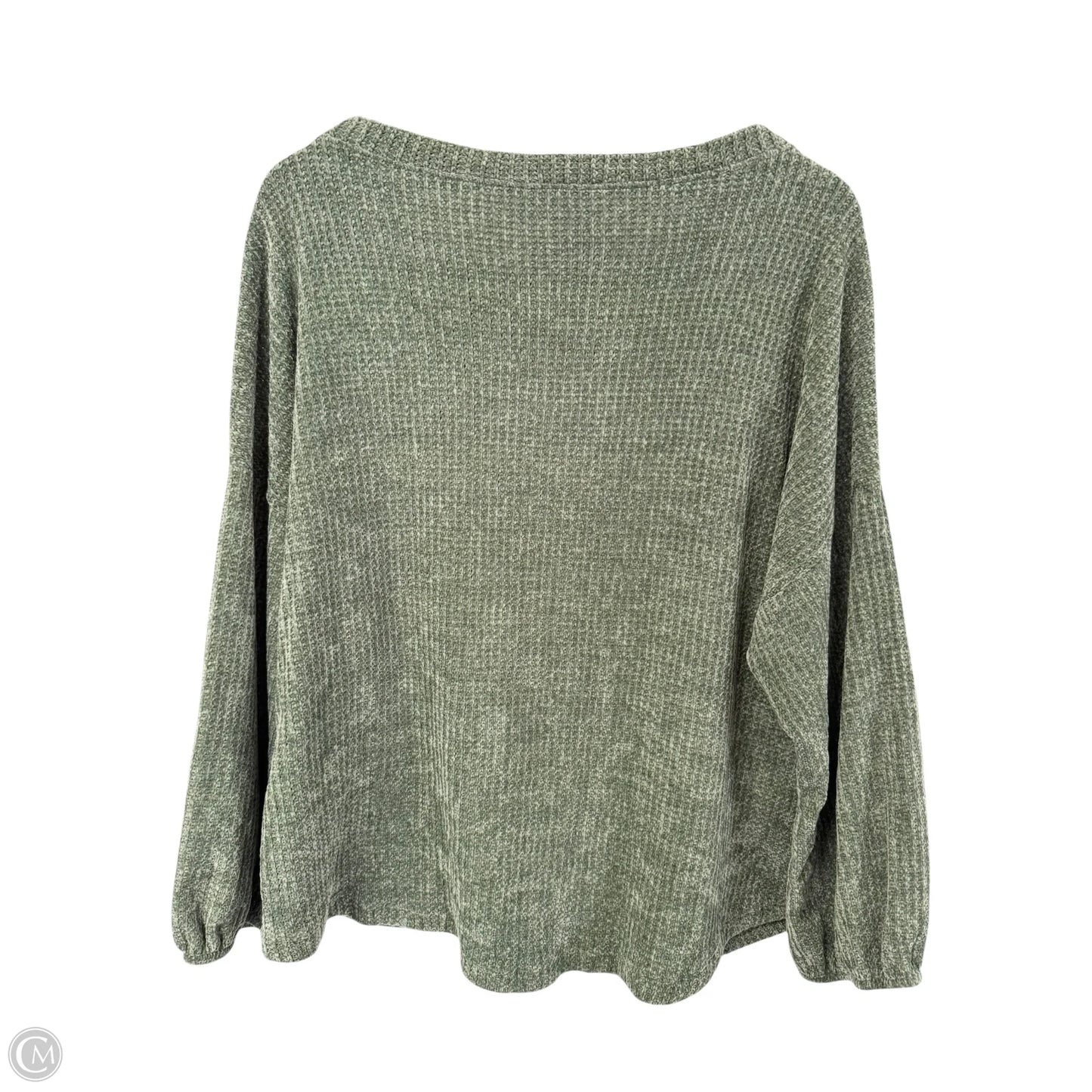 Top Long Sleeve By Chris And Carol In Green, Size: Xl