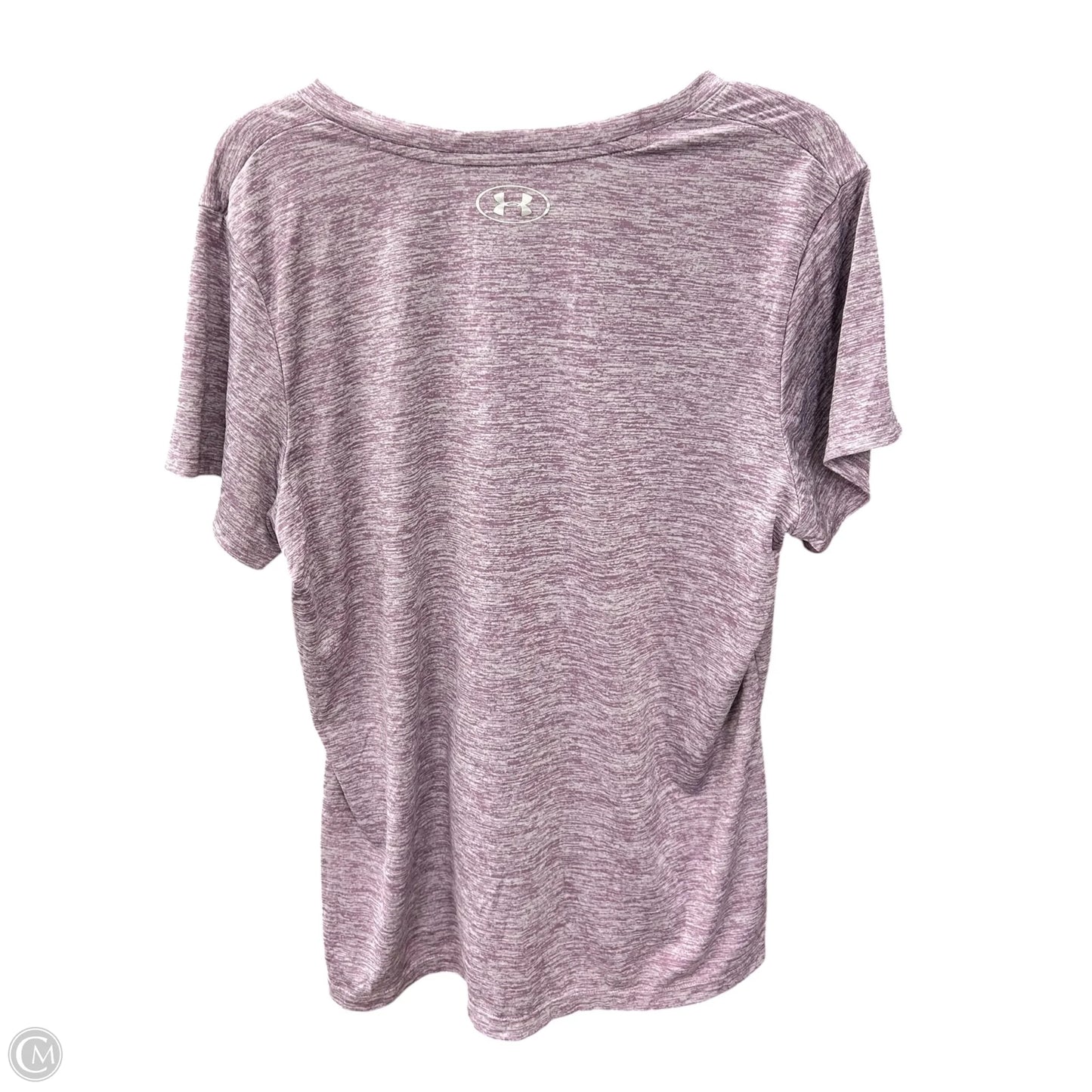 Athletic Top Short Sleeve By Under Armour In Purple, Size: 2x