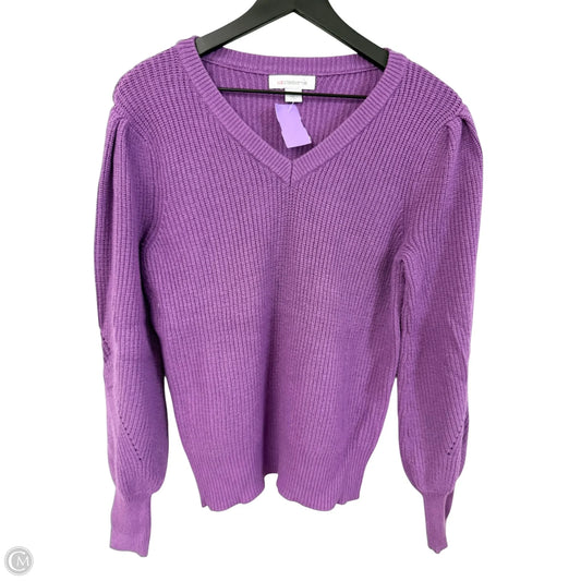 Sweater By Liz Claiborne In Purple, Size: S