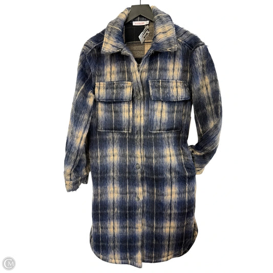 Coat Other By Shoedazzle In Blue & Cream, Size: S