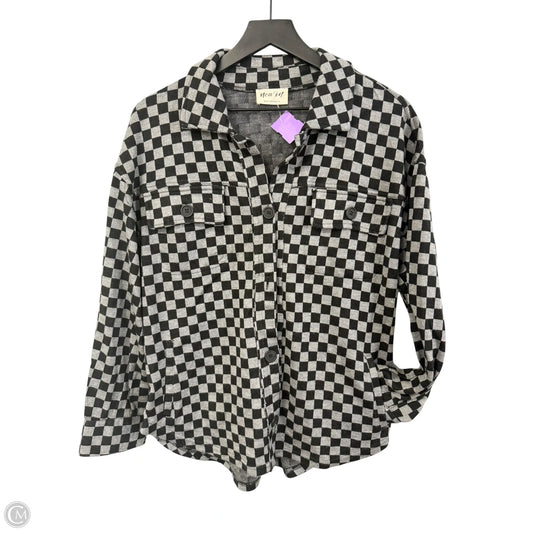 Jacket Shirt By Cmc In Black & Grey, Size: S