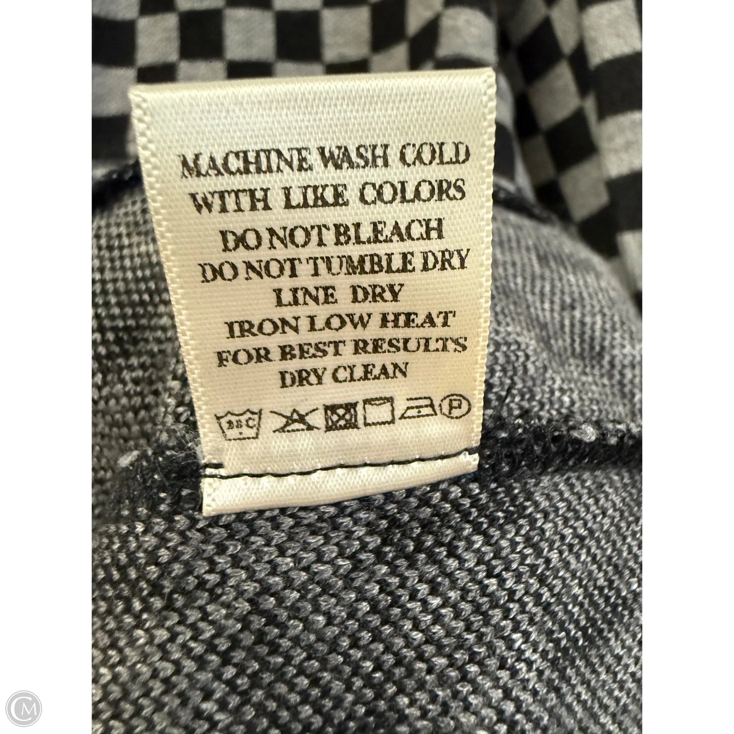 Jacket Shirt By Cmc In Black & Grey, Size: S