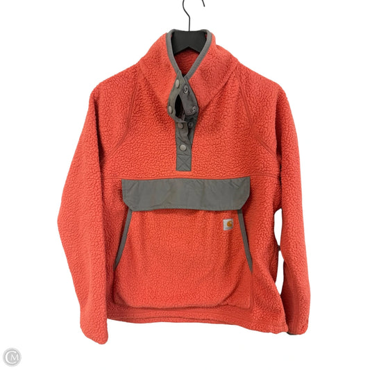 Sweatshirt Collar By Carhartt In Orange, Size: S