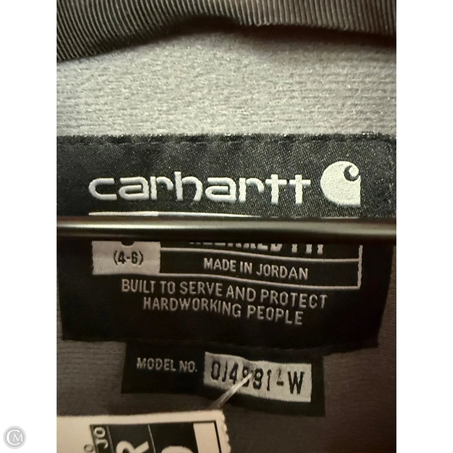 Sweatshirt Collar By Carhartt In Orange, Size: S