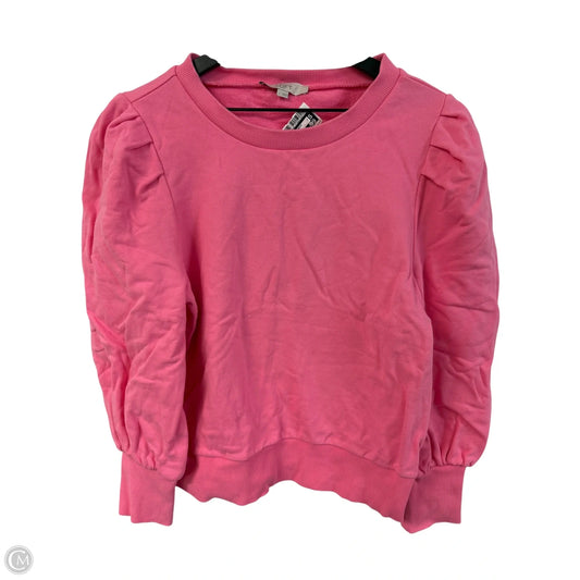Sweatshirt Crewneck By Loft In Pink, Size: L