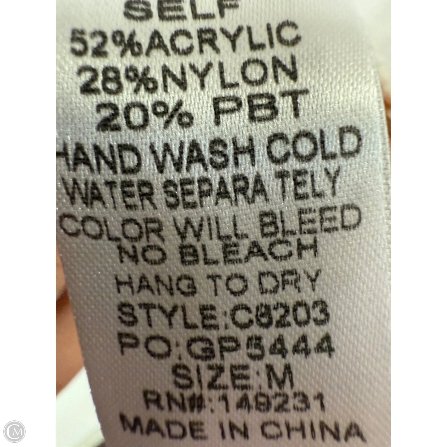 Sweater Cardigan By Kori America In Brown & Cream, Size: M