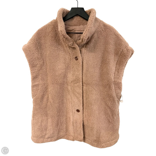 Vest Faux Fur & Sherpa By Cme In Beige, Size: M