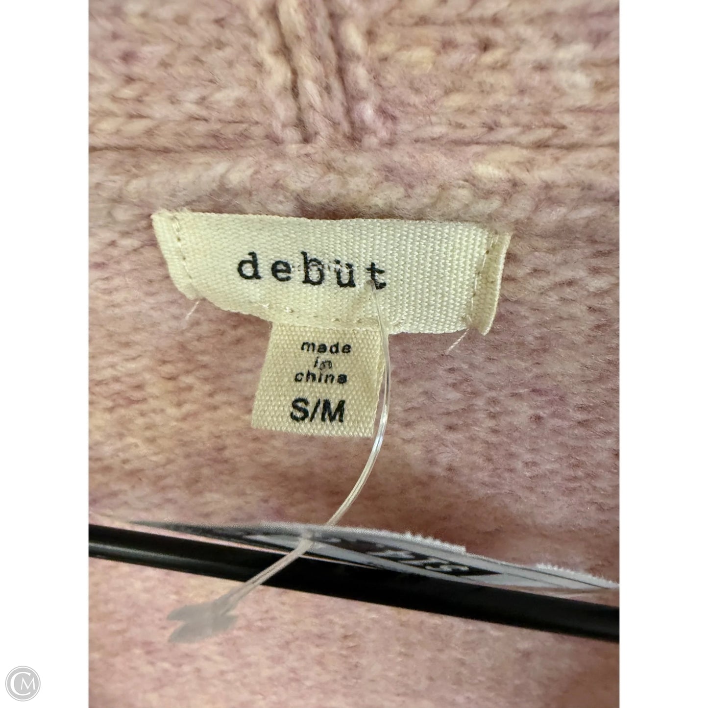 Sweater Cardigan By Debut In Pink, Size: S
