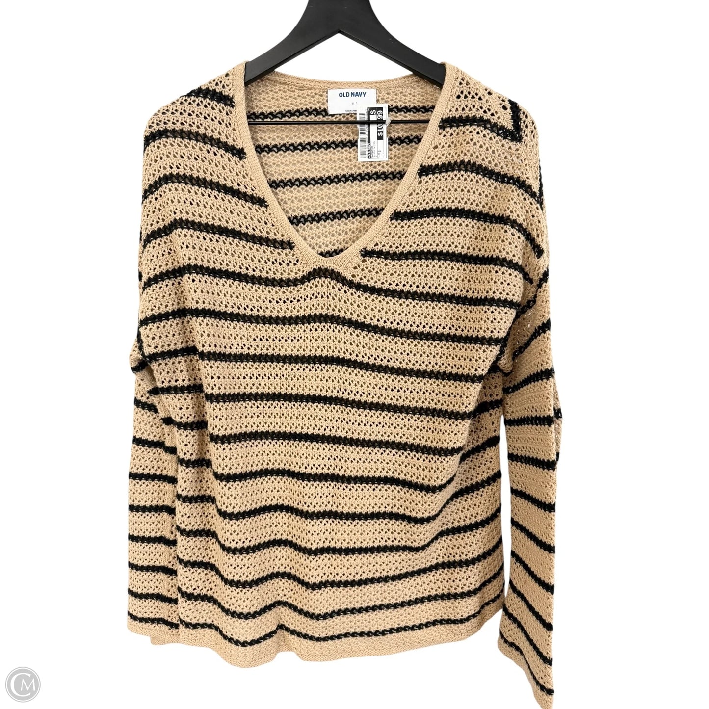 Sweater By Old Navy In Black & Tan, Size: S