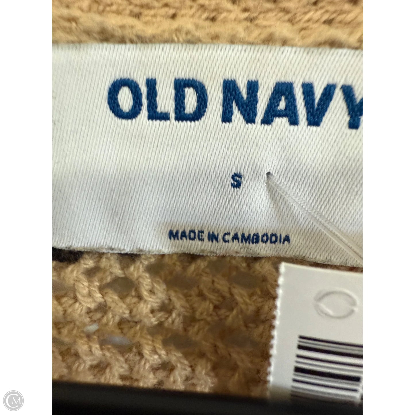 Sweater By Old Navy In Black & Tan, Size: S