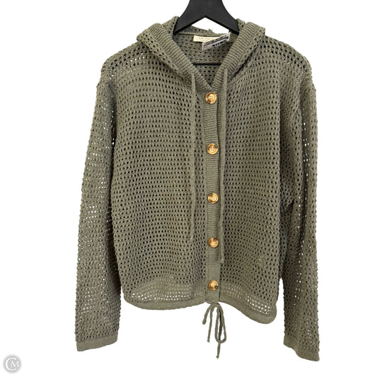 Sweater Cardigan By Doe & Rae In Green, Size: M
