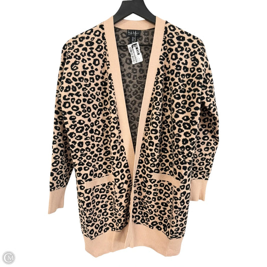 Cardigan By Nicole By Nicole Miller In Leopard Print, Size: S