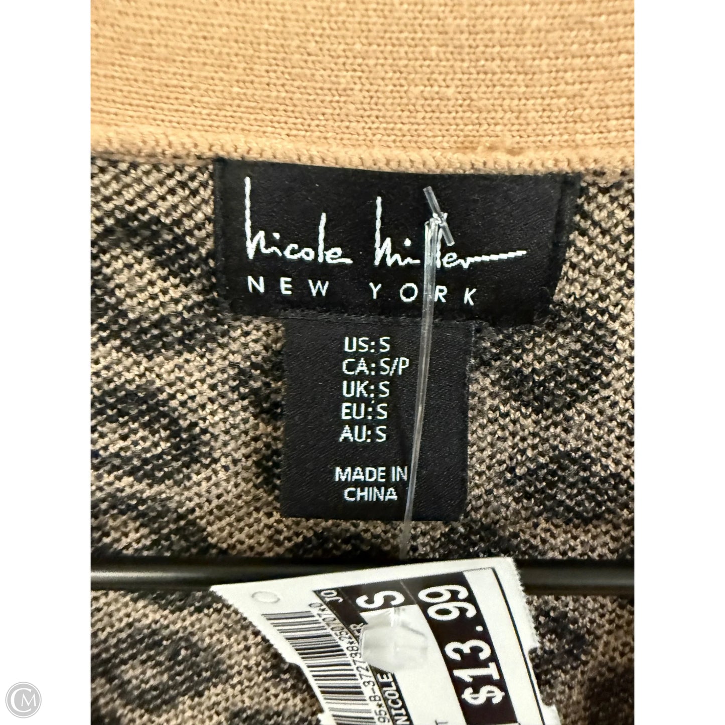Cardigan By Nicole By Nicole Miller In Leopard Print, Size: S