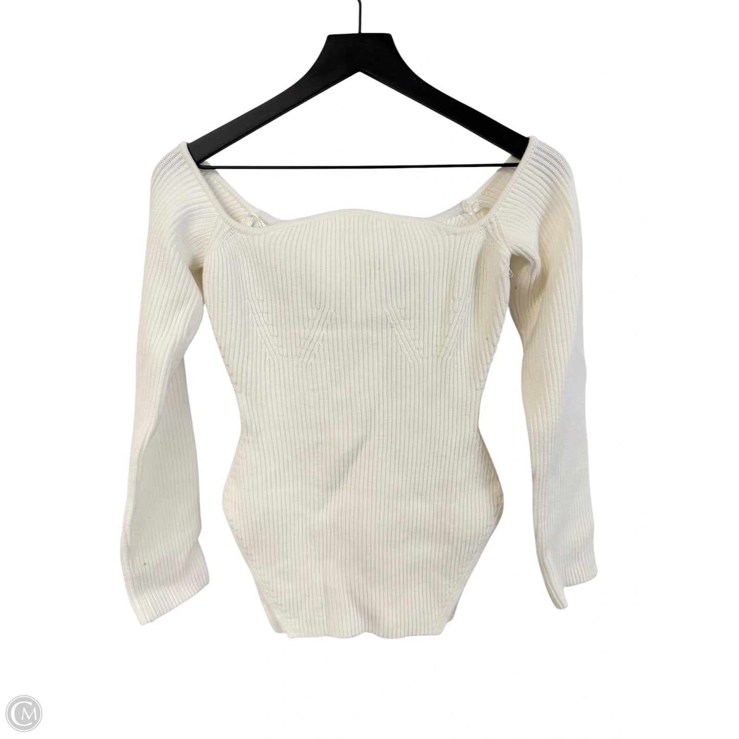 Sweater By Astr In White, Size: L