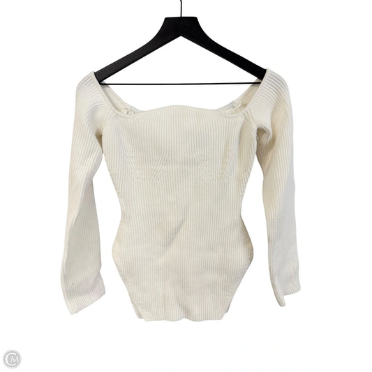 Sweater By Astr In White, Size: L