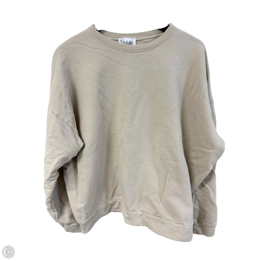 Sweatshirt Crewneck By Cmc In Cream, Size: M
