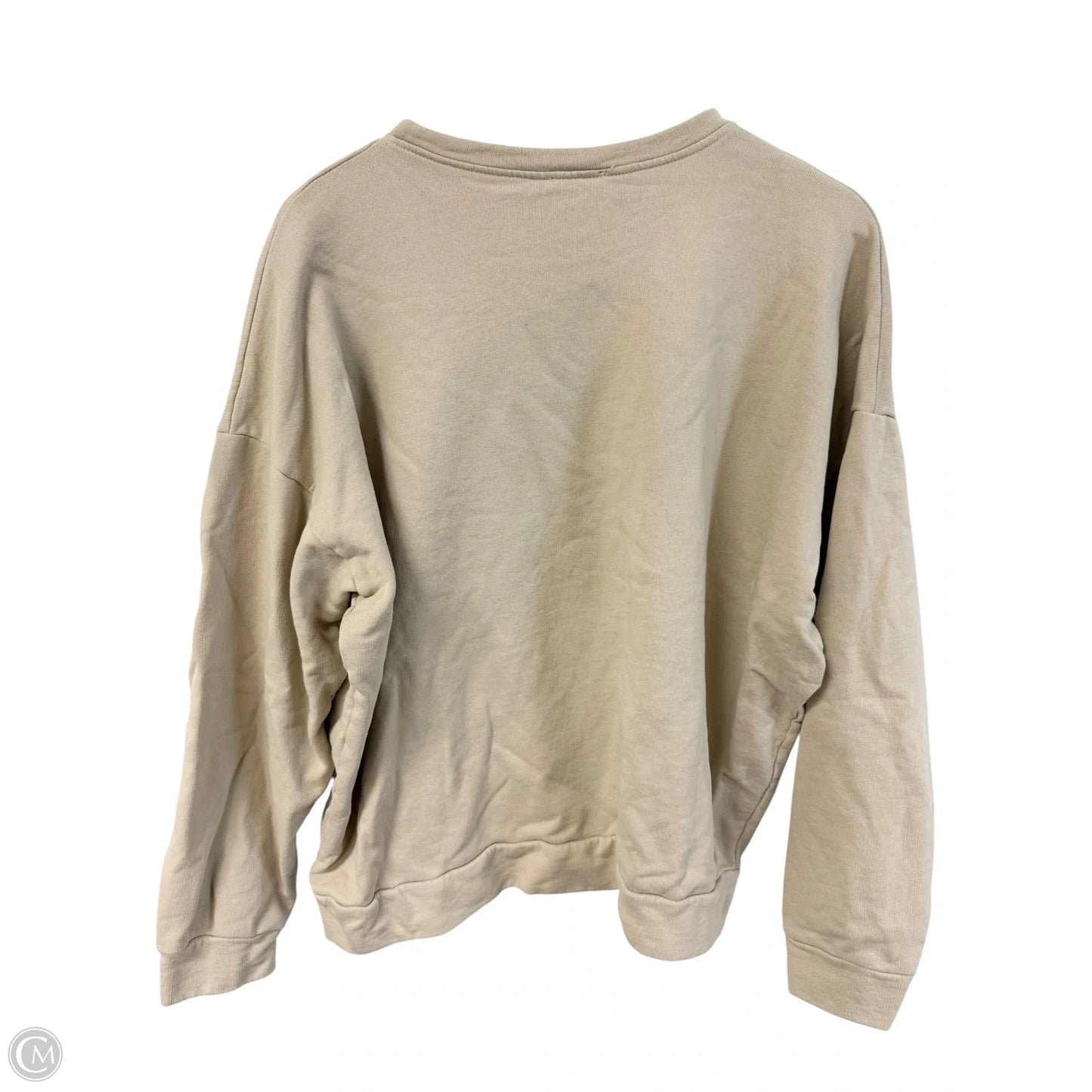 Sweatshirt Crewneck By Cmc In Cream, Size: M