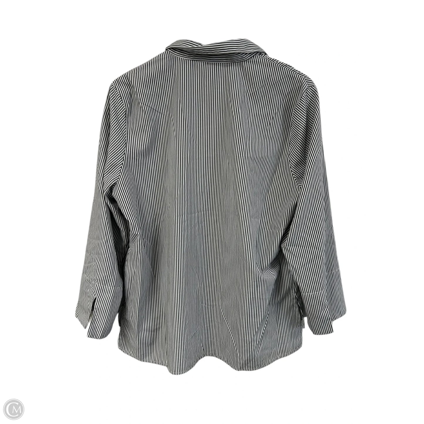 Blouse 3/4 Sleeve By Cme In Striped Pattern, Size: Xl