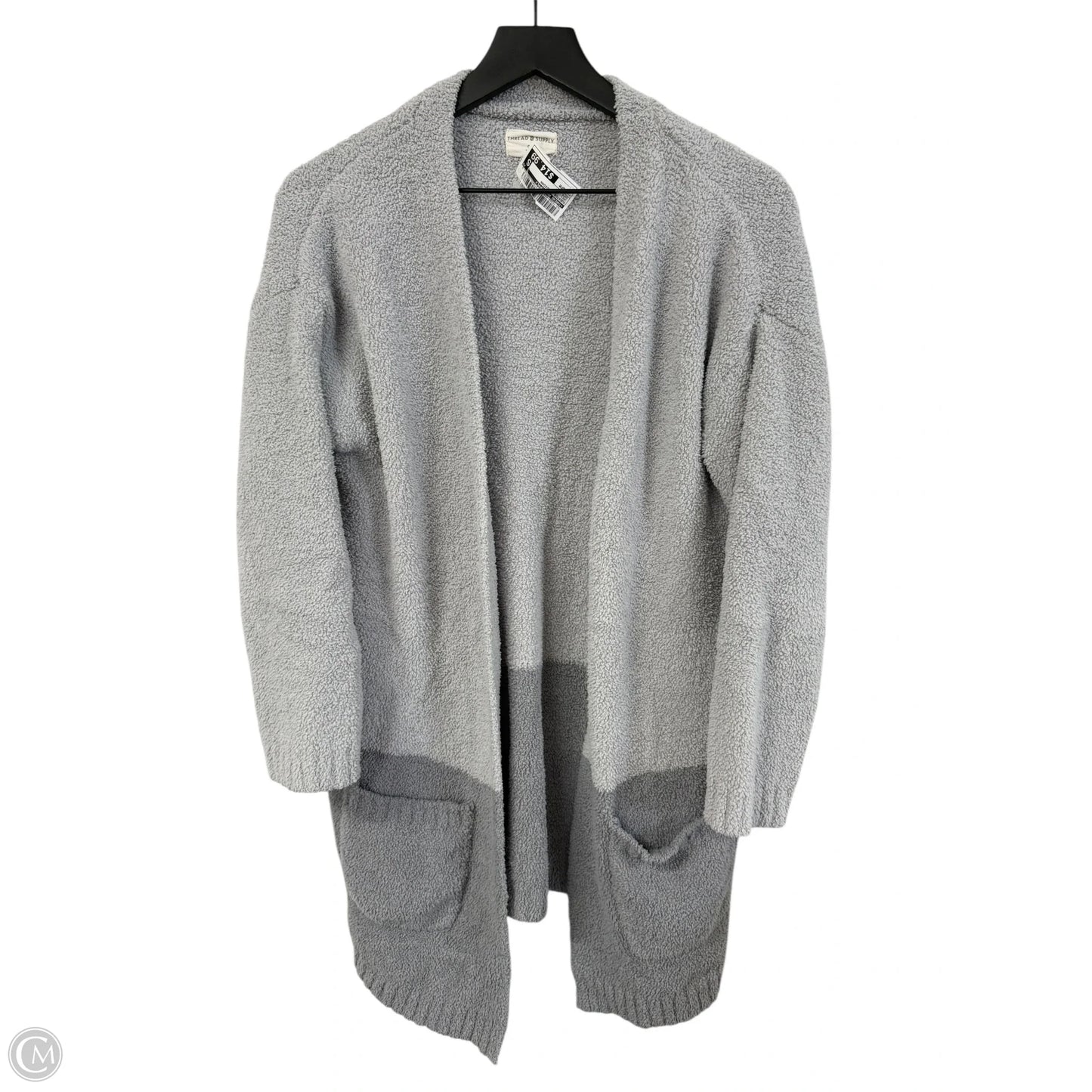 Sweater Cardigan By Thread And Supply In Grey, Size: Osfm